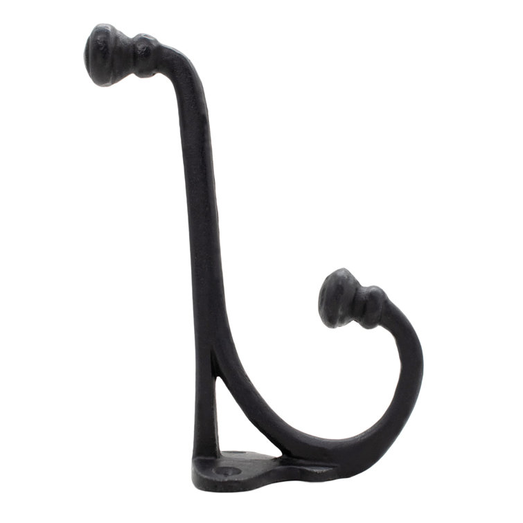 Rustic cast iron on sale coat hooks